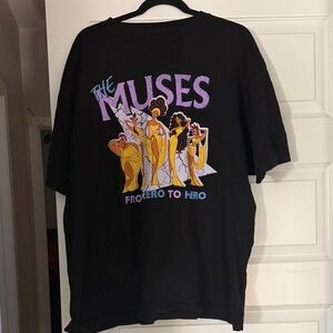 Disney Black Tee with Muses Graphic